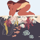 Margie Rice UNDER THE SEA - 16X20 MATTED PRINT