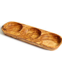 Natural Olive Wood THREE SECTION TRAY