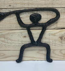 Scott Green PADDLER, ALUMINUM WALL HANGING, APPROX. 18” X 14”