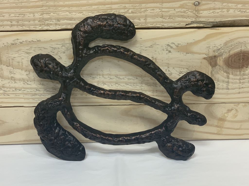 Scott Green MEDIUM HONU, ORIGINAL BROWN/BRONZE, ALUMINUM WALL HANGING
