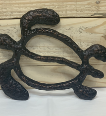 Scott Green LARGE HONU, ORIGINAL BROWN/BRONZE, ALUMINUM WALL HANGING