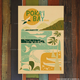 Nick Kuchar 12X18 RETRO TRAVEL PRINT: POKAI BAY