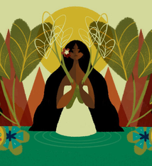 Punky Aloha MAMA KALO, 8X10 MATTED PRINT