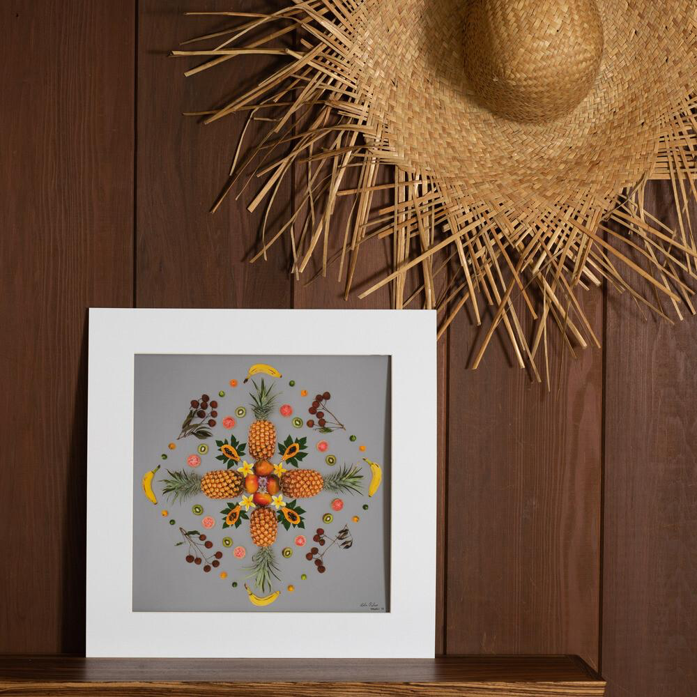 Lola Pilar CHINATOWN FRUIT SALAD, 16X16 MATTED PHOTO PRINT
