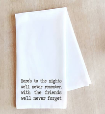 Devenie Designs HERE'S TO THE NIGHTS-TEA TOWEL