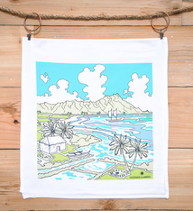 Cultivate TEA TOWEL - WAIKIKI