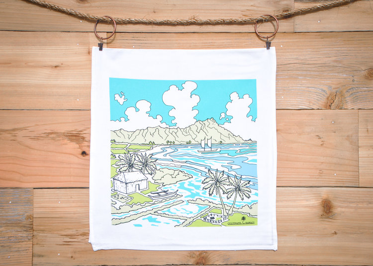 Cultivate TEA TOWEL - WAIKIKI