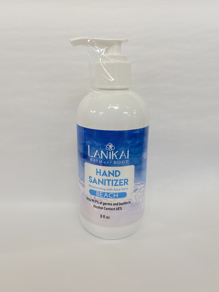 Lanikai Bath & Body SANITIZER PUMP 8OZ.: BEACH