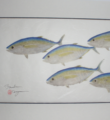 Brandon Tengan SHIBI RUN - GYOTAKU PRINT - 11X14