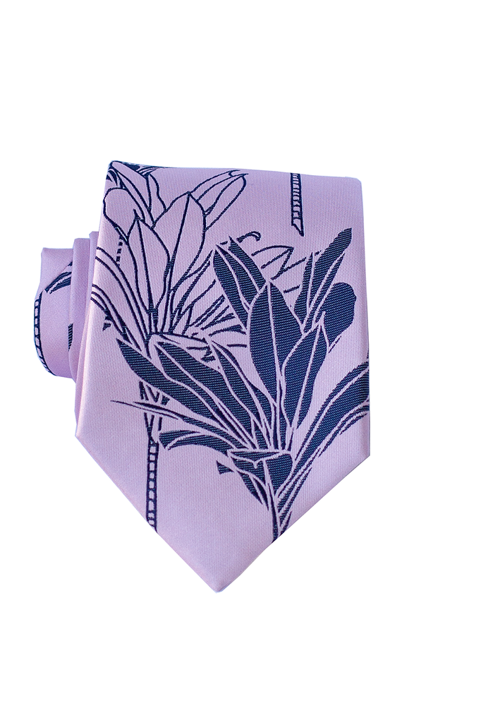 Pineapple Palaka Ti Plant - Pink Modern Necktie