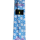 Pineapple Palaka Hibiscus/Blue Modern Necktie