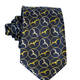 Pineapple Palaka Iwa Black/Gold Modern Necktie