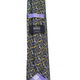 Pineapple Palaka Iwa Black/Gold Modern Necktie