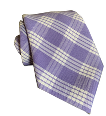 Pineapple Palaka Palaka Lavender: Modern Necktie