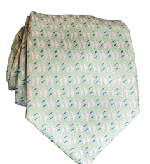 Pineapple Palaka Hawaiian Voyage: Mint Modern Necktie