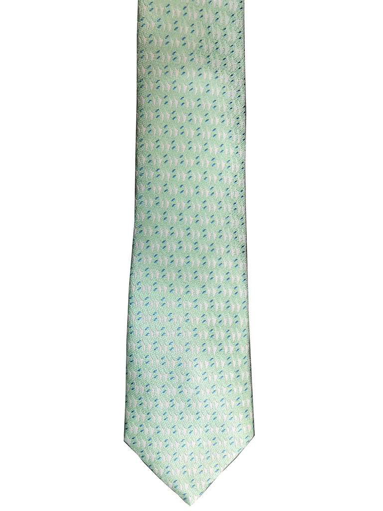 Pineapple Palaka Hawaiian Voyage: Mint Modern Necktie