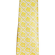 Pineapple Palaka Hibiscus/Yellow: Modern Silk Necktie