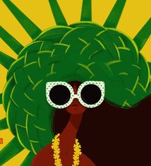 Punky Aloha Punky Aloha Art Print: