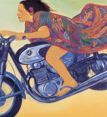 Pegge Hopper FLYING TITA, 11X14 PRINT ON PAPER WITH BACKING