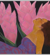 Pegge Hopper THREE GINGER, 11X14 PRINT ON PAPER WITH BACKING