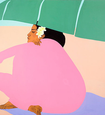 Pegge Hopper BANANA LEAF II, 8X10 PRINT ON PAPER WITH BACKING