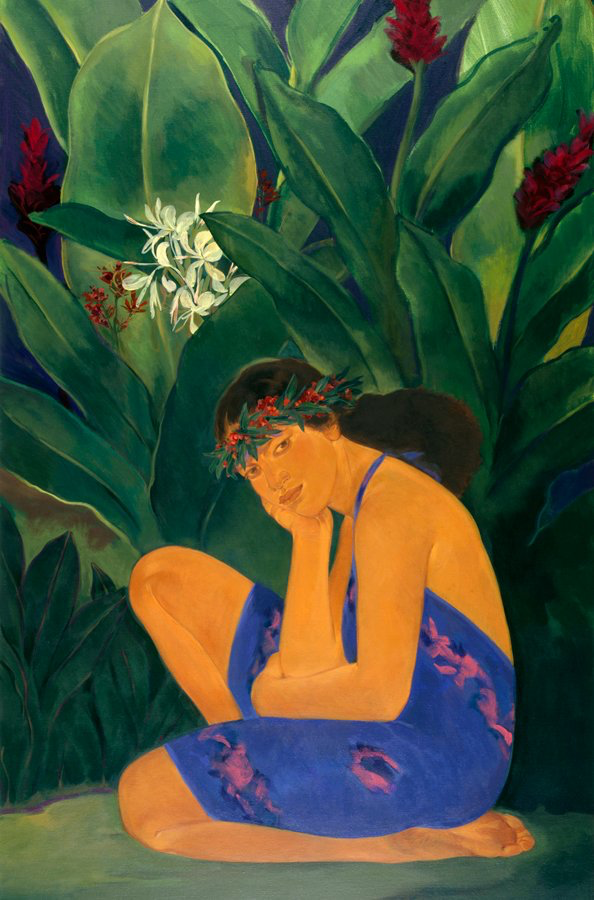 Pegge Hopper YELLOW GINGER, 11X14 PRINT ON PAPER WITH BACKING
