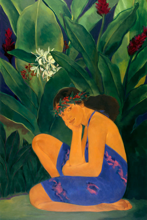 Pegge Hopper YELLOW GINGER, 16X20 PRINT ON PAPER WITH BACKING