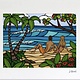 Heather Brown ISLAND ROMANCE, 8x10 OE, Matted Sugarcane Fine Art Print (S)