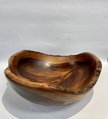 Aaron Hammer #2372 MILO TRADITIONAL/NATURAL EDGE BOWL, APPROX. 10.75X3.5