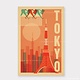 Nick Kuchar 12X18 RETRO HAWAII TRAVEL PRINT: TOKYO