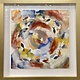 Janet Meinke-Lau TURMOIL, 16x16 FRAMED ORIGINAL (22X22 W/FRAME)