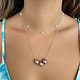 Misha Lam Floating Triple Pink Edison Pearl Necklace