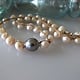 MiNei Designs #2489 16" Blush Freshwater Pearls with Tahitian Pearl