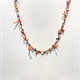 MiNei Designs #2530 Necklace:  30" Spring Fling of Corals, Turquoise, Rice Pearls and Shells