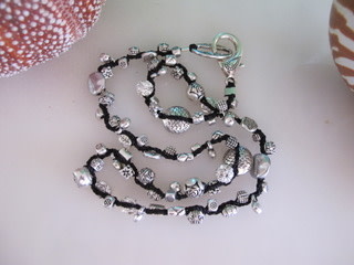 MiNei Designs #2536  Necklace:  20" Mixed Silver Metals