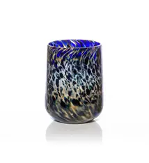 Brad Smith Studios HANDBLOWN GLASS WINE GLASS: AURORA