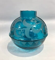 Heather Mettler TURQUOISE BUOY VASE WITH KOA