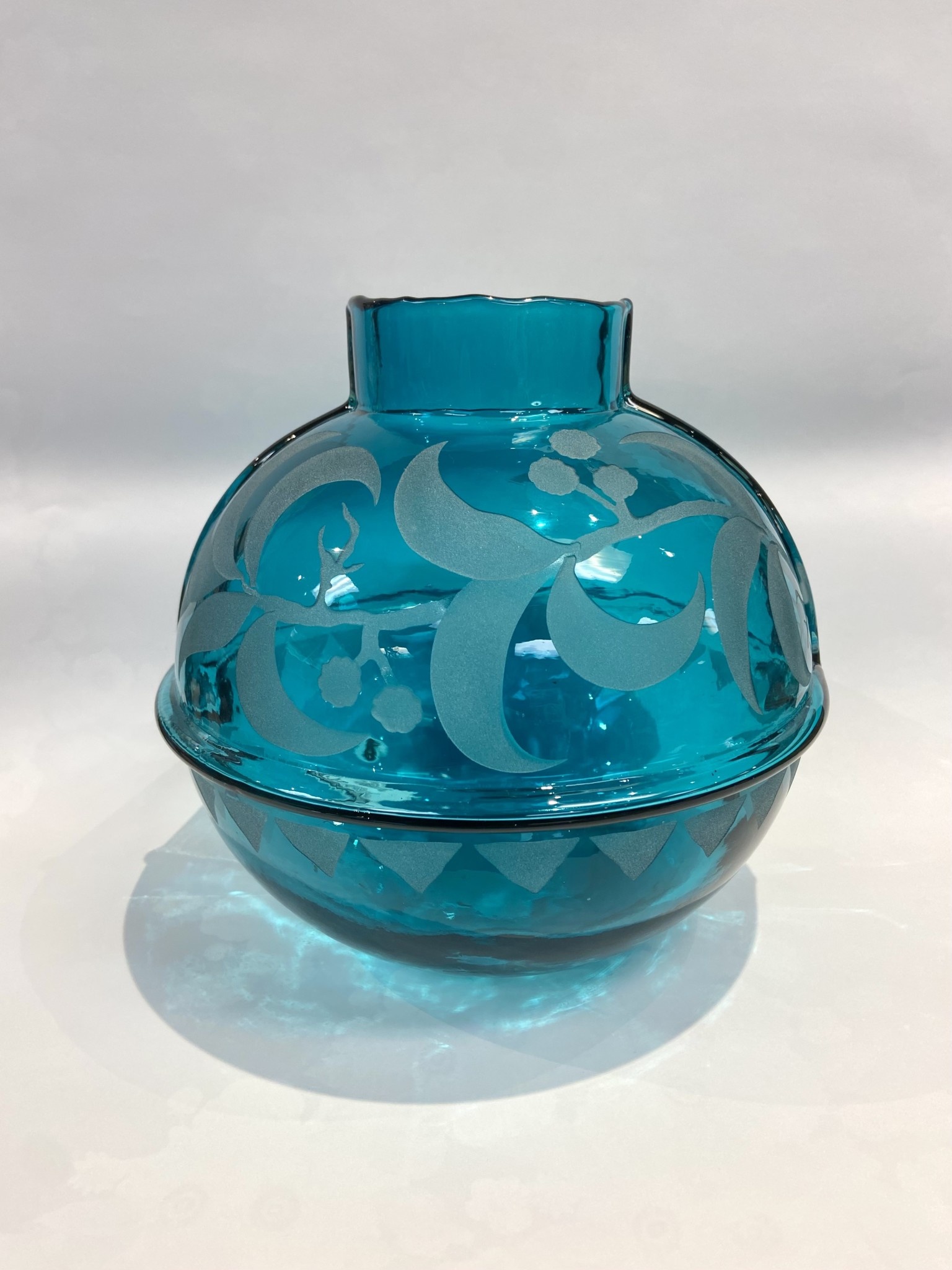 Etched Glass - Turquoise