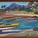 Mark Brown ORIGINAL OIL PAINTING, FRAMED: 12”X24 “KULIOUOU”