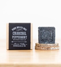 My Manoa Hand-Milled Charcoal + Peppermint Clay Soap Stone