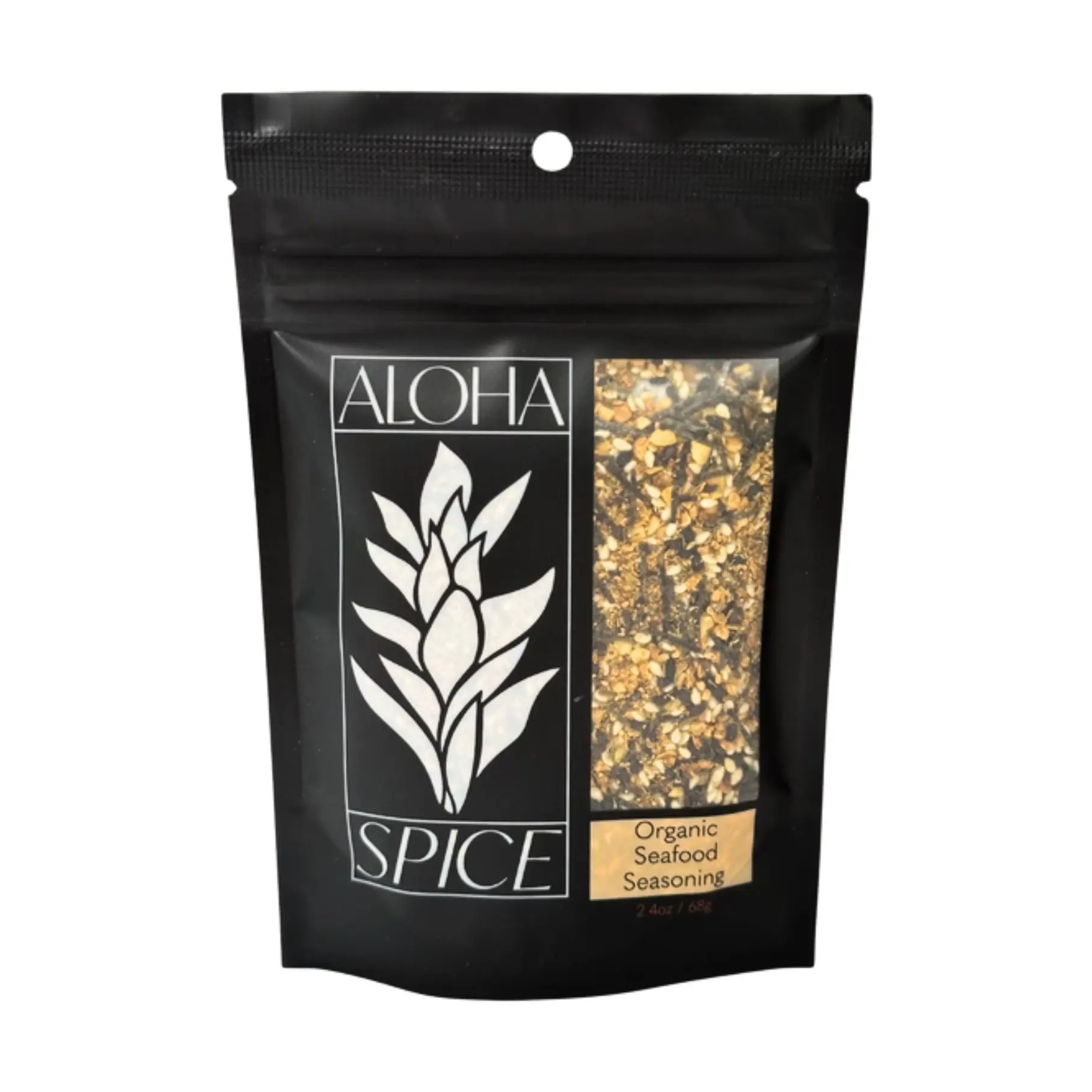 Aloha Spice ORGANIC ALOHA SEAFOOD RUB AND SEASONING 2.4 OZ STAND UP POUCH