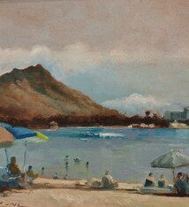 Eric Maurus Queen’s – Framed 8x10 Original Plein Air Oil Painting by Eric Maurus