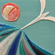 Shelly Batha Seabird Soar, 9x12 Fused Glass on Wood Panel