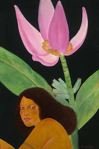 Pegge Hopper POLA, 25.5X37 LIMITED EDITION (35/195) GICLEE ON CANVAS GALLERY WRAP WITH FLOATER FRAME