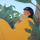 Pegge Hopper WALK ACROSS THE SEA A #132/195 CANVAS GICLEE WITH FLOATER FRAME
