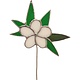 Clyde Oishi Individual Stained Glass Flower Stem: Plumeria