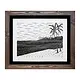 Kean Arts THE BAY, FRAMED (Kiln Dried Douglas fir) ORIGINAL WOODCUT PRINT #4/20 ON BFK PAPER, APPROX. 21”X27” WITH OUTER FRAME APPROX 30”X36”