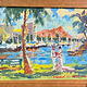 Mark Brown Magic Island Wedding, 8x10 Original Oil Painting, Framed