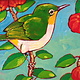 Gary Kato MEJIRO,  5X7 ORIGINAL ACRYLIC PAINTING, FRAMED (GK-1014)