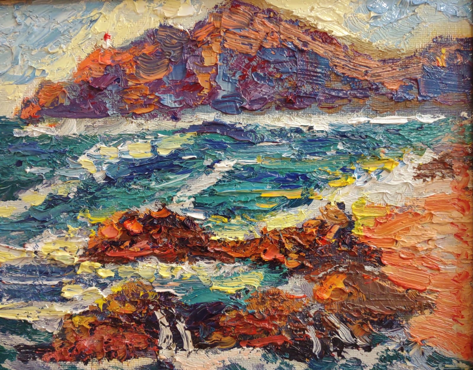Mark Brown Makapu'u, 8x10 Original Oil Painting, Framed